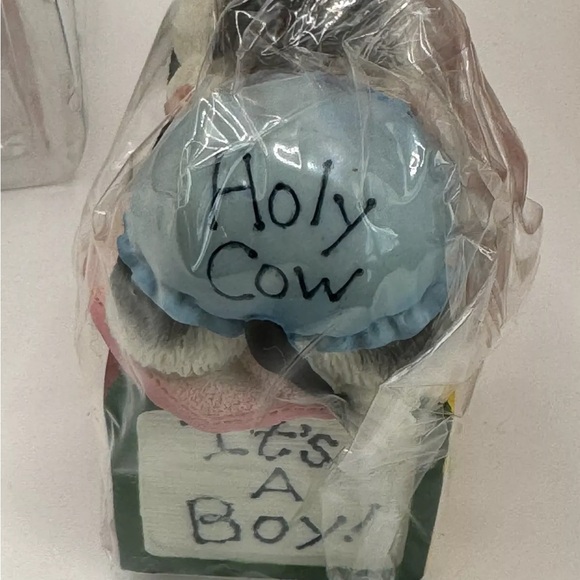 MARY'S MOO MOOS - HOLY COW ITS A BOY Figurine #749508 New Sealed - Picture 8 of 14
